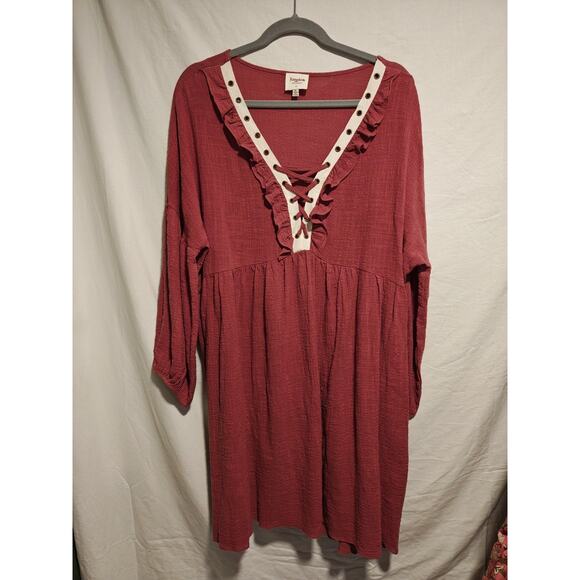 Hayden Los Angeles Rusty Rose tunic Western Boho Prairie  XL - Picture 1 of 5